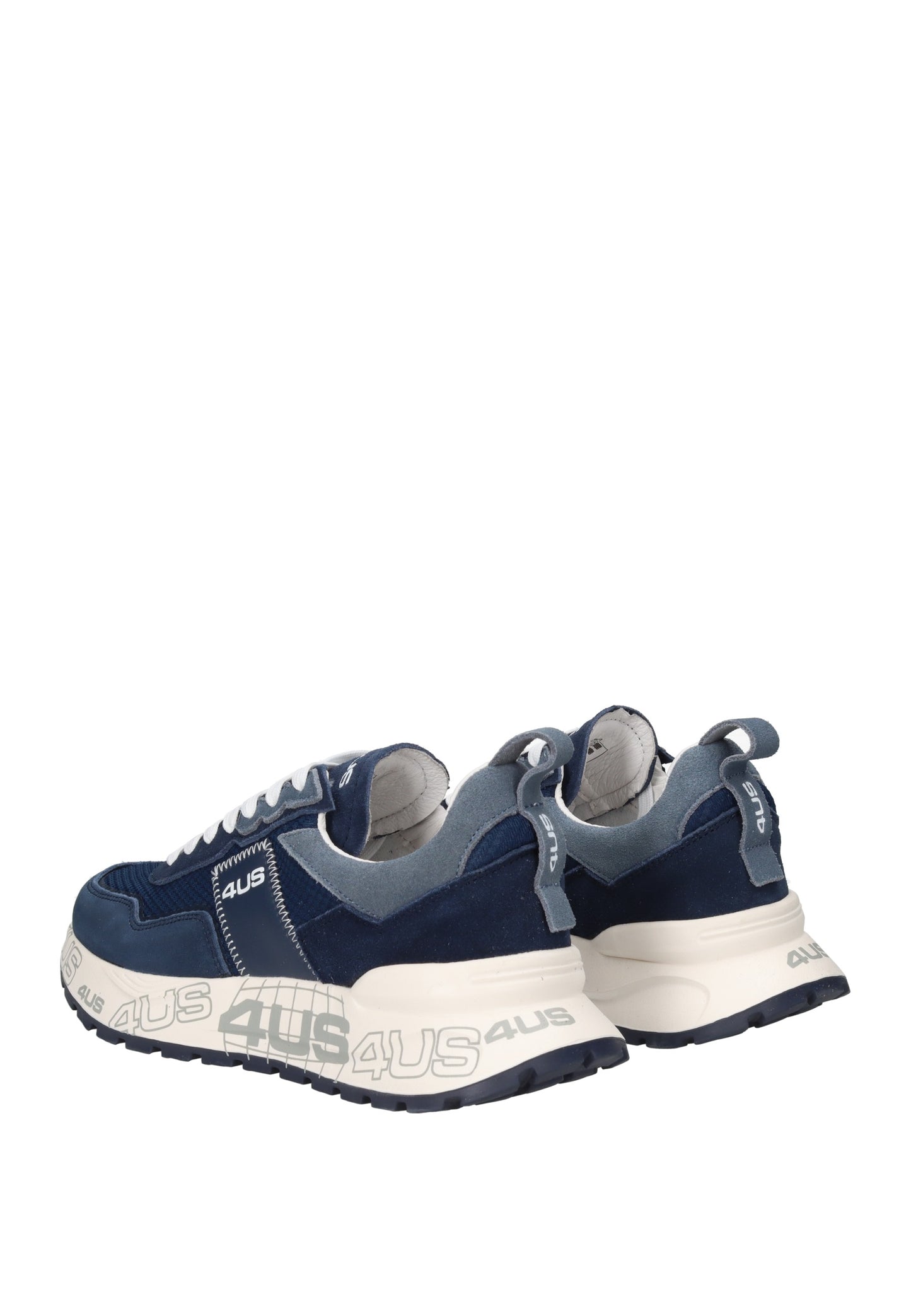 4US-13 sneaker PACIOTTI 4US, sneakers in suede and fabric with cushioned insole and rubber sole for style and comfort.