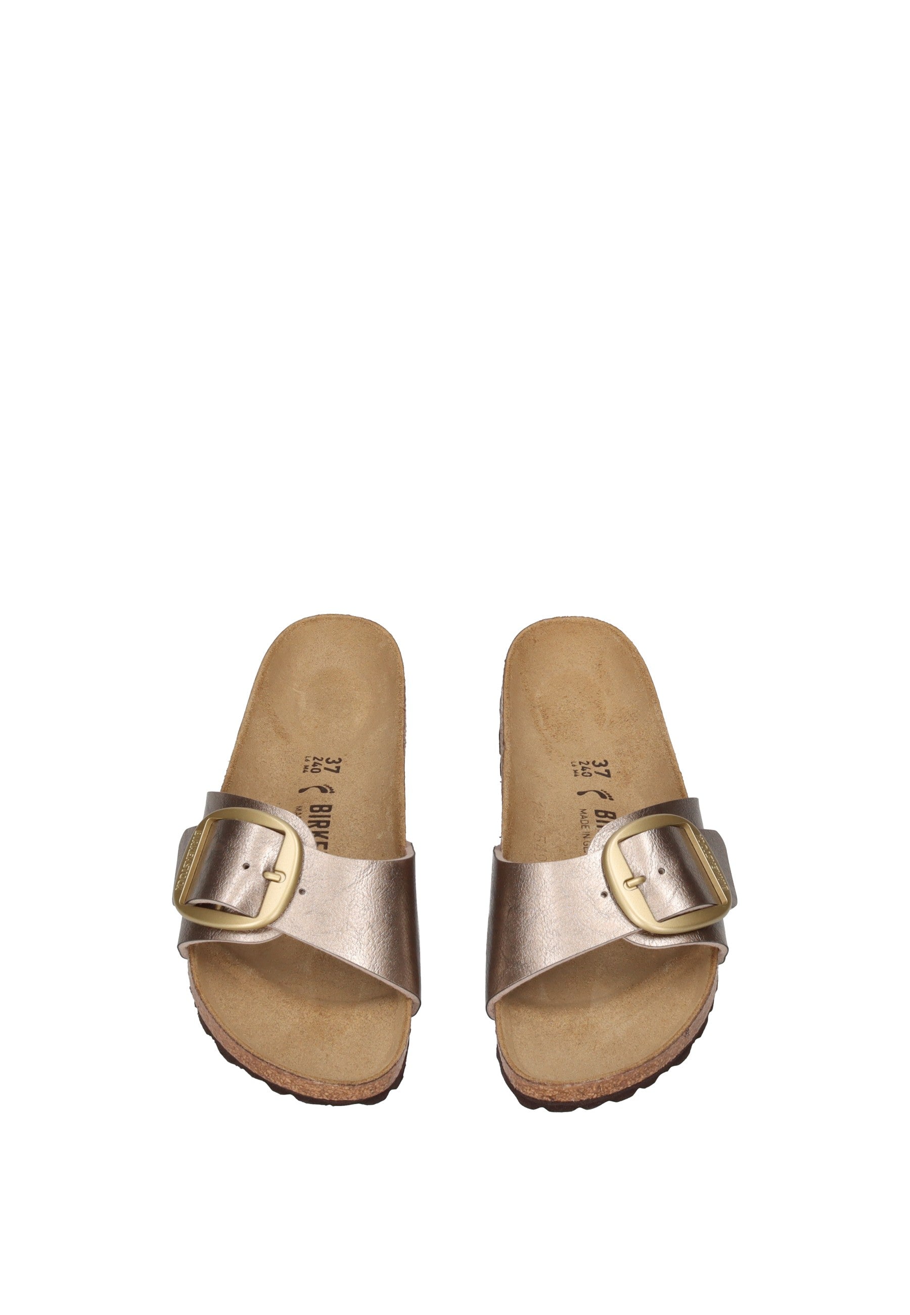 1016237 Sandalo BIRKENSTOCK con tomaia in Birko-Flor e fibbia di metallo regolabile.