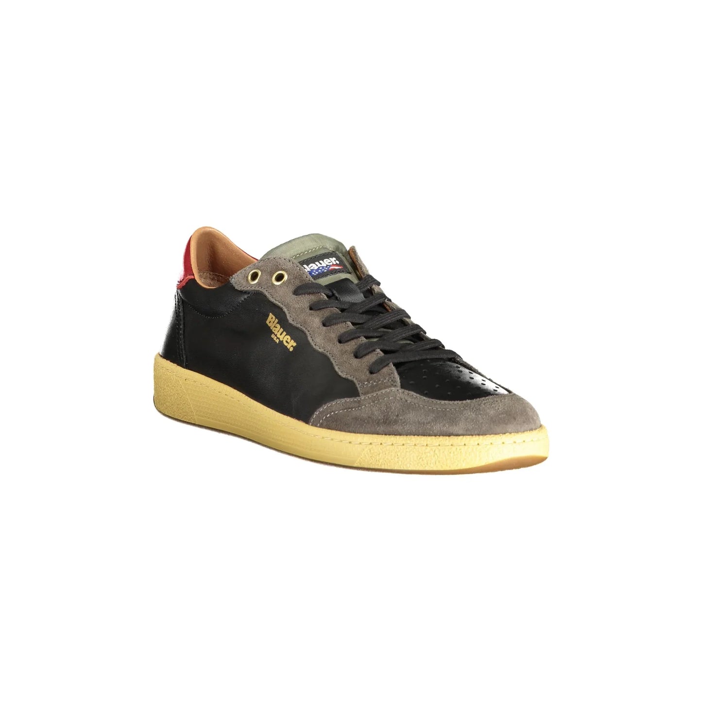 BLAUER Scarpe Sneakers Uomo Nere con Plantare Removibile