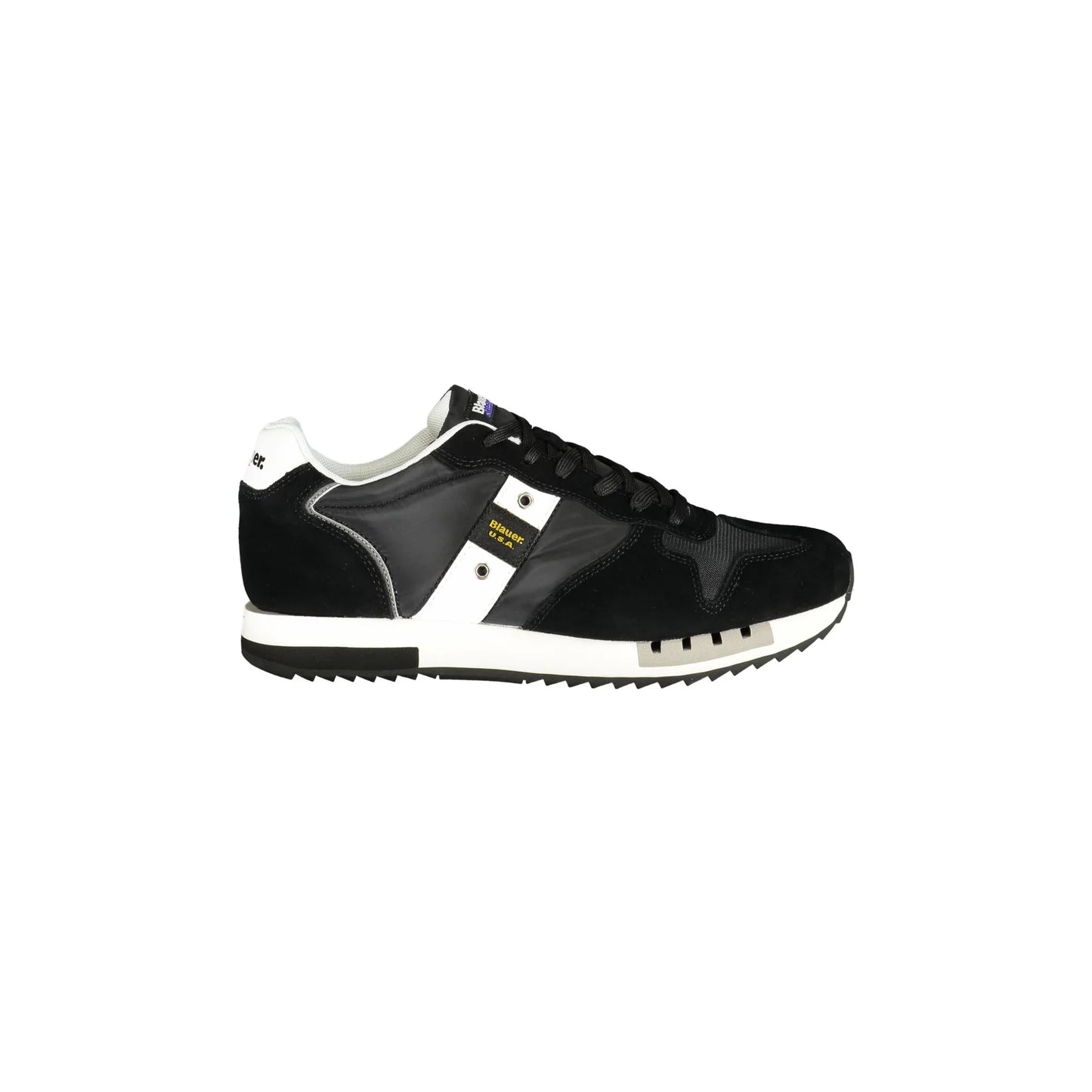Schwarze Herren-Sneaker von BLAUER mit kontrastierenden Details und Logo