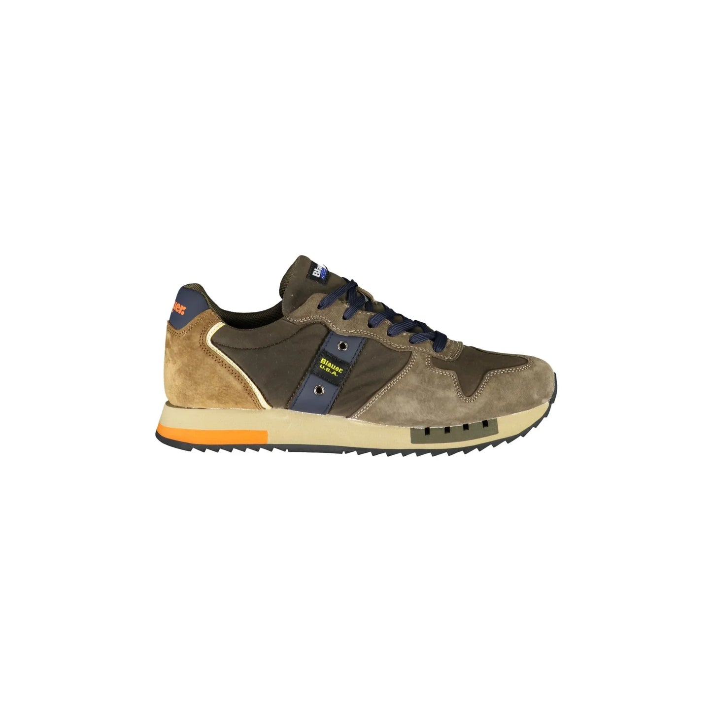 BLAUER Scarpe Sneakers Uomo Verdi con Lacci e Logo