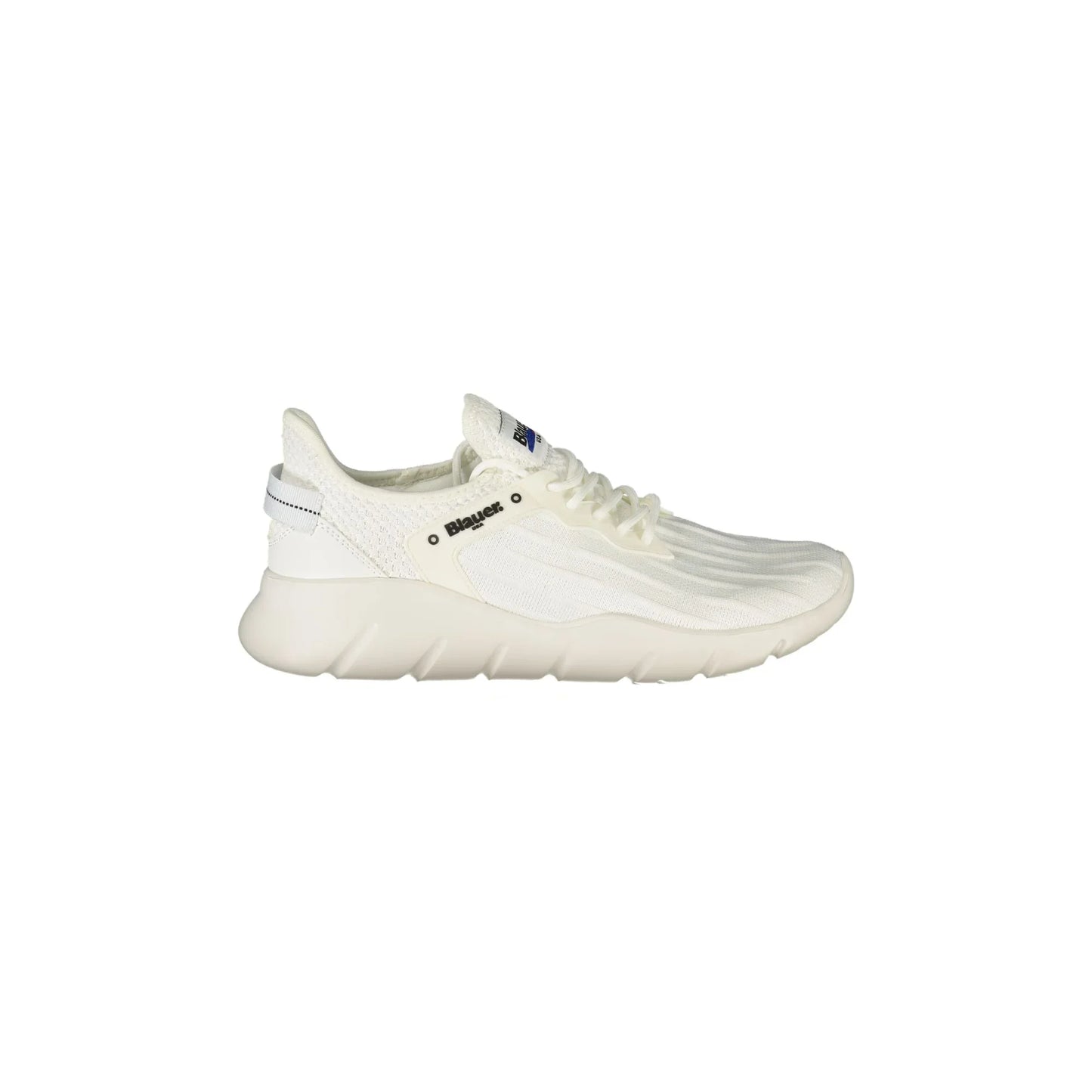 Weiße Herren-Sneaker von BLAUER mit Schnürsenkeln und kontrastierenden Details