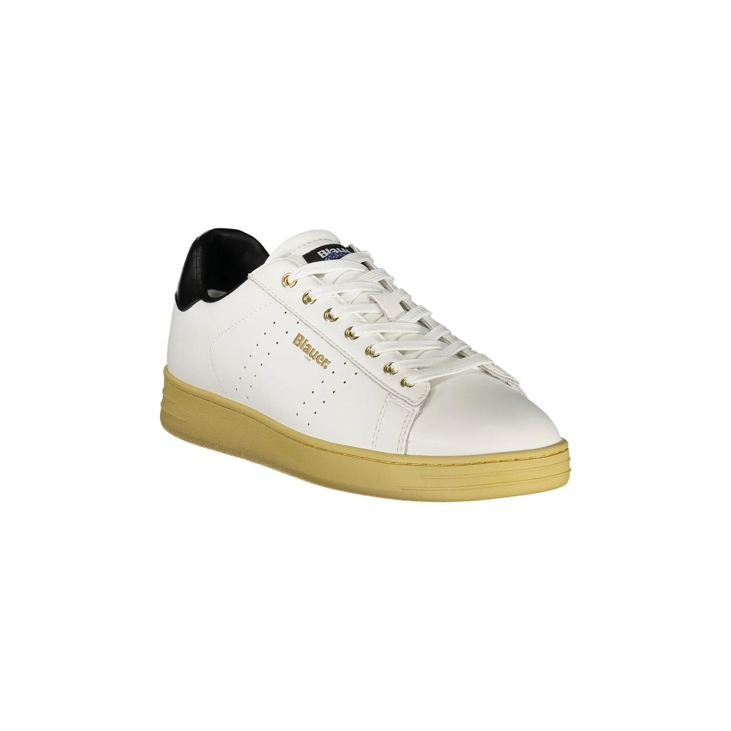 BLAUER Herren-Sneaker in Weiß mit schwarzen Details