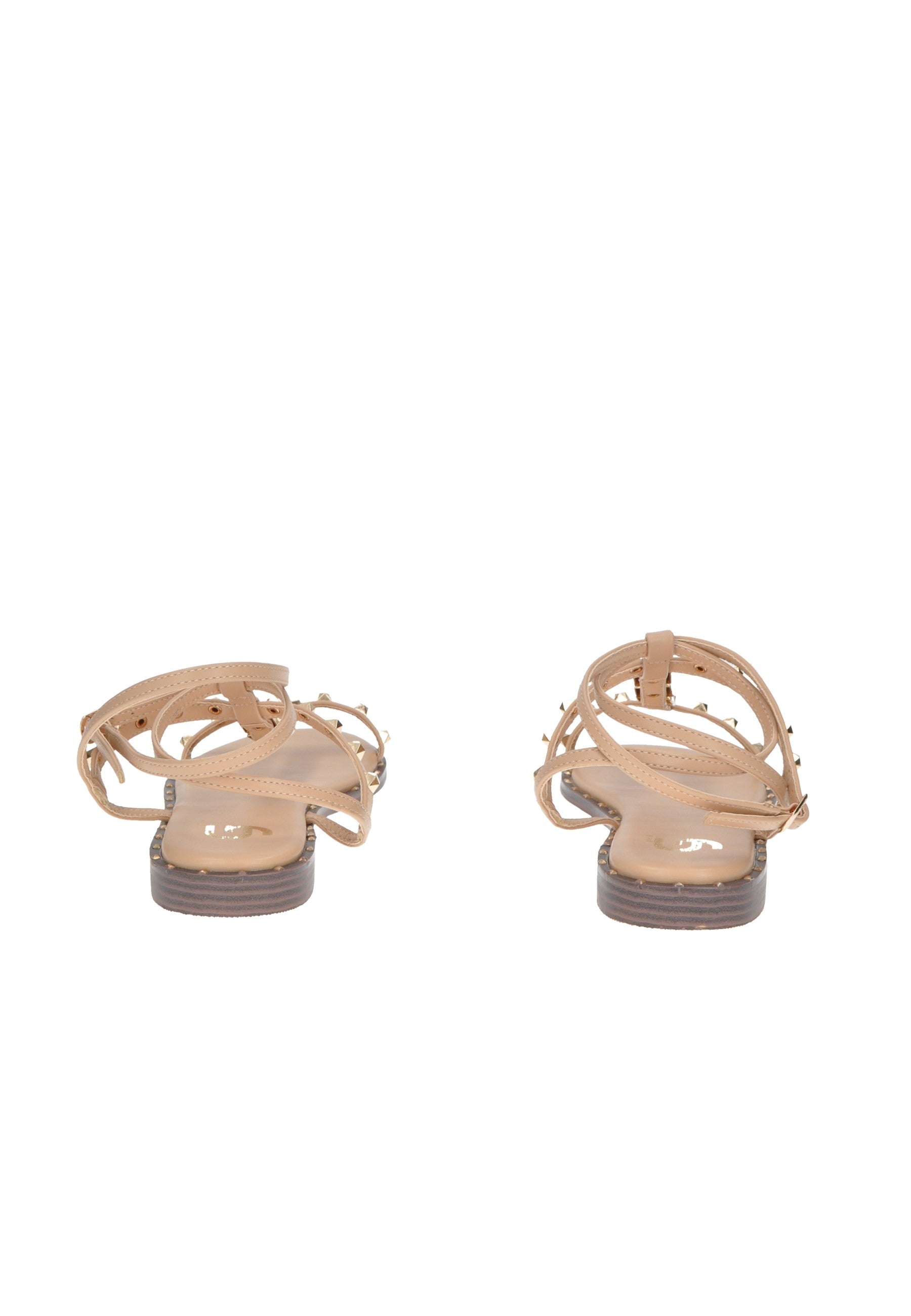 Back view of GD243 Sandalo GOLD&GOLD with stylish eco-leather design and comfortable cushioning.
