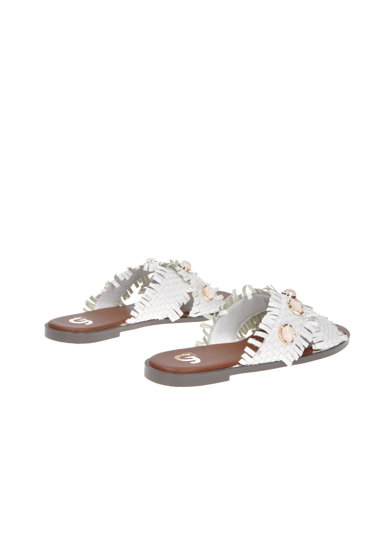 GH70 Sandalo GOLD&GOLD, eco-leather sandal with cushioned footbed and rubber sole, stylish and comfortable.