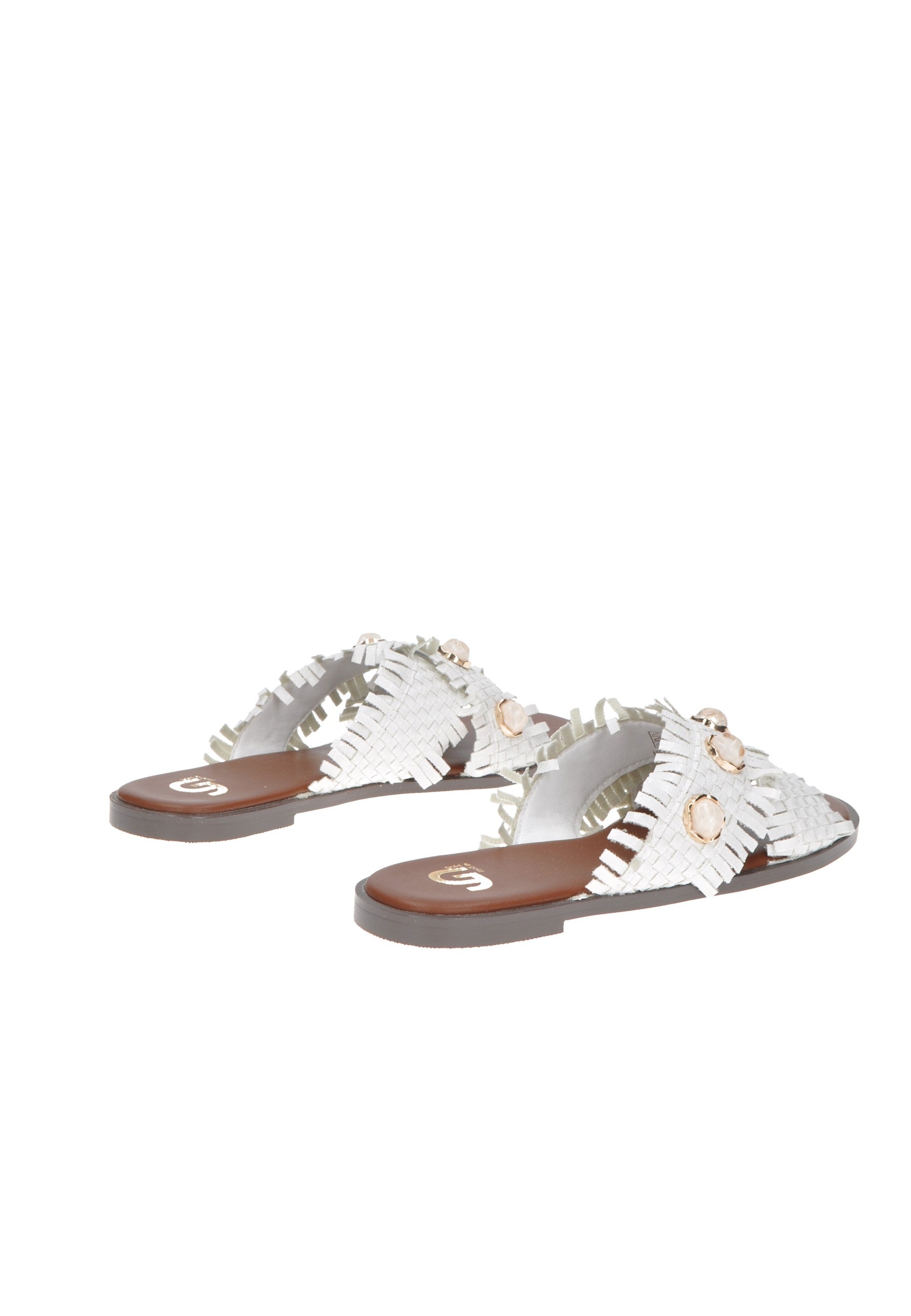 GH70 Sandalo GOLD&GOLD, eco-leather sandal with cushioned footbed and rubber sole, stylish and comfortable.