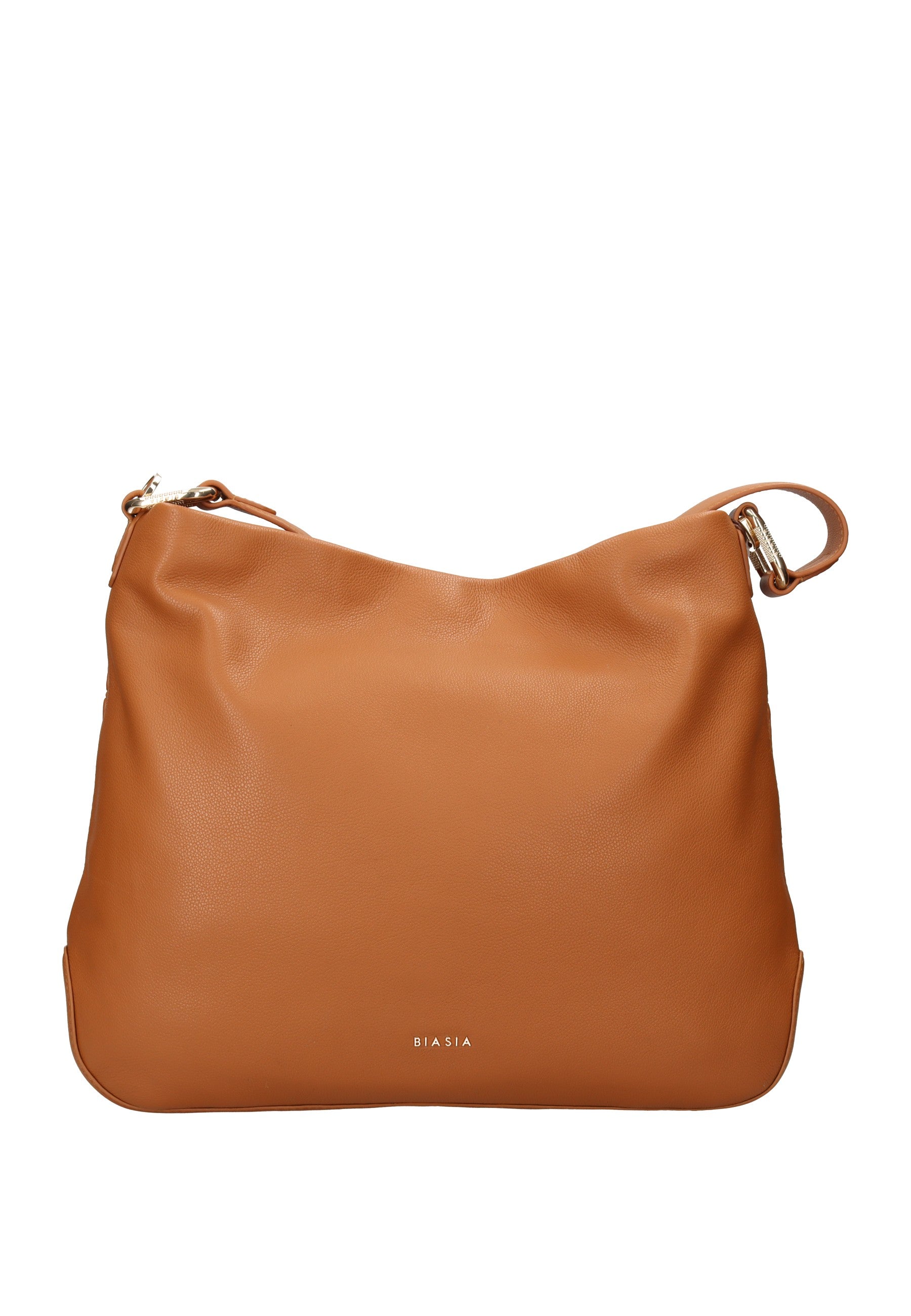BIBP9E502 Borsa a spalla FRANCESCO BIASIA in pelle nappa marrone elegante e versatile.
