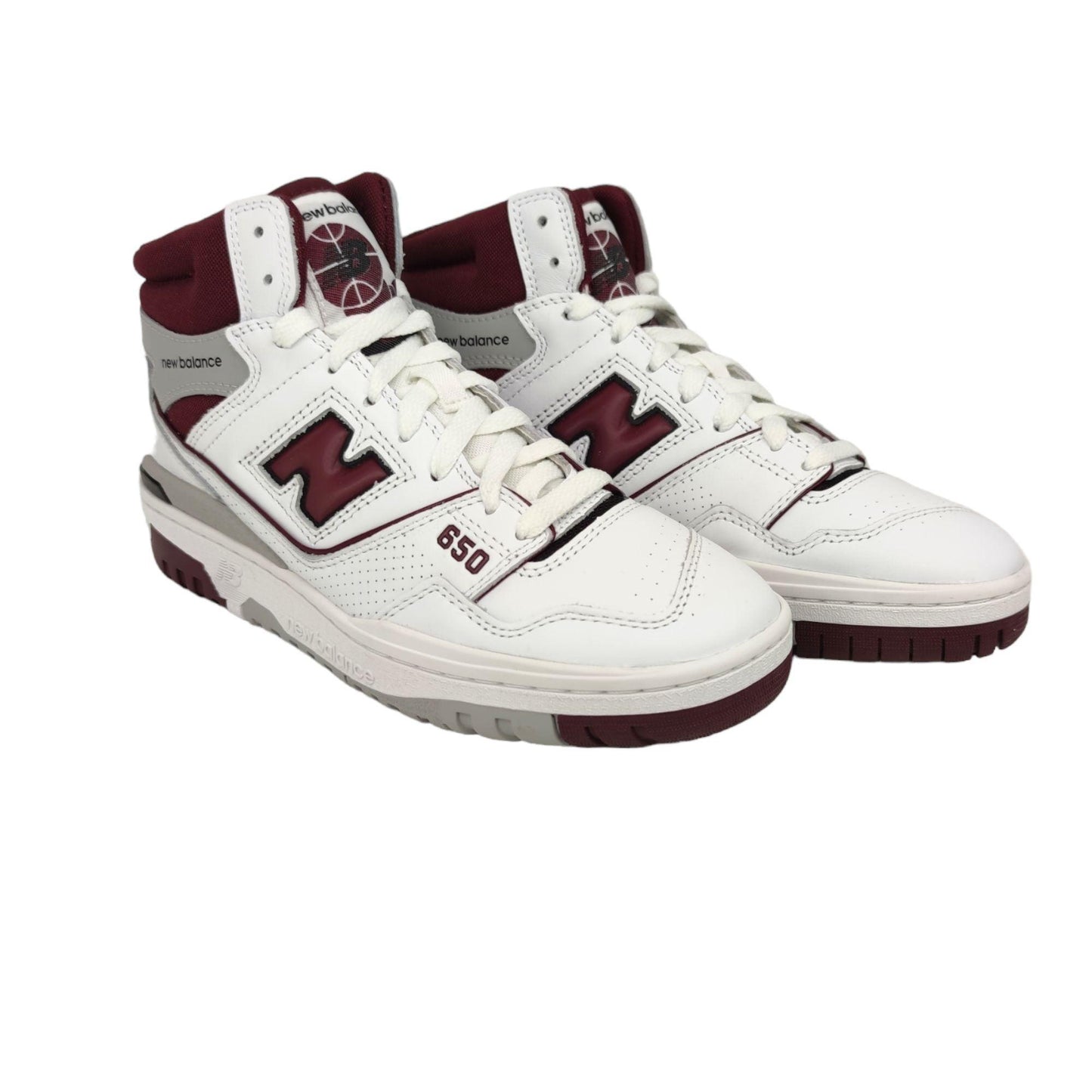650 White/Bordeaux Shoes
