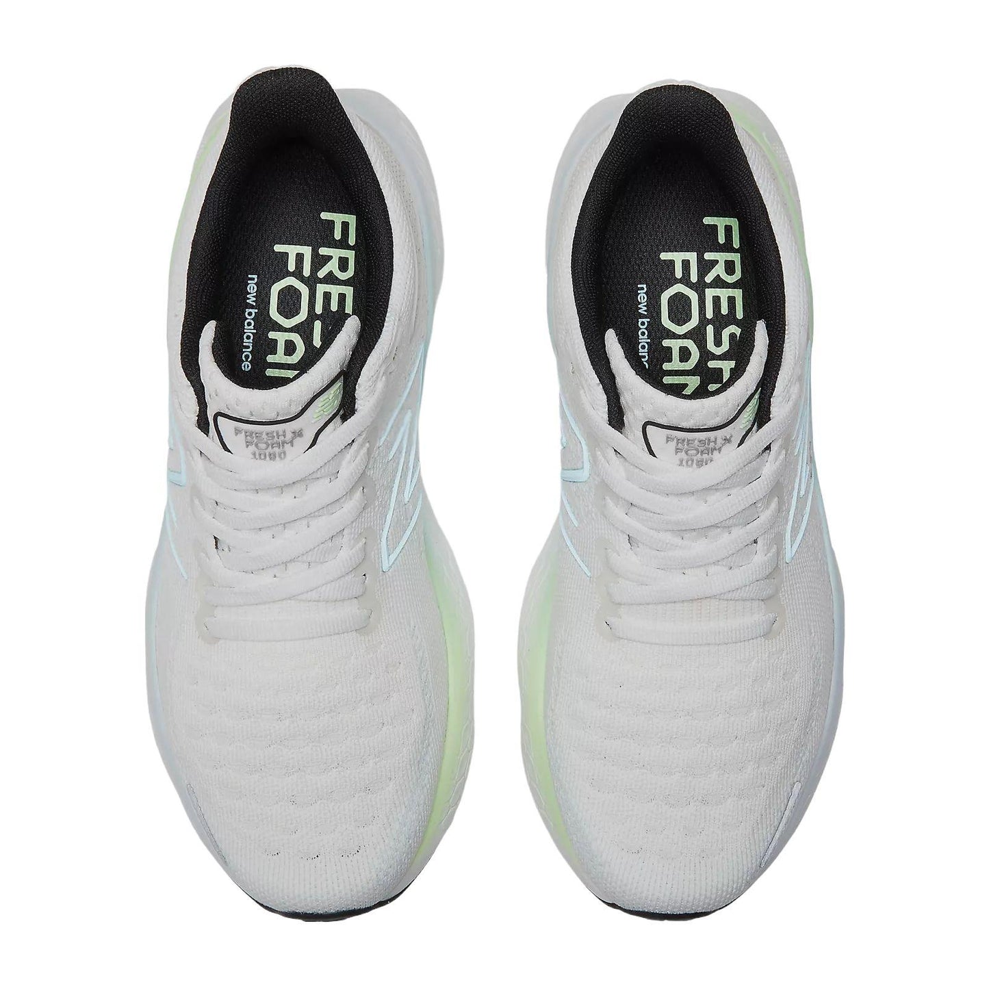 Fresh Foam X 1080v12 Women's Shoes White/Bleach Blue/Green Aura