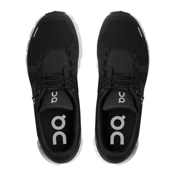 Scarpe Cloud 5 Donna Black/White top view with breathable mesh and stylish design
