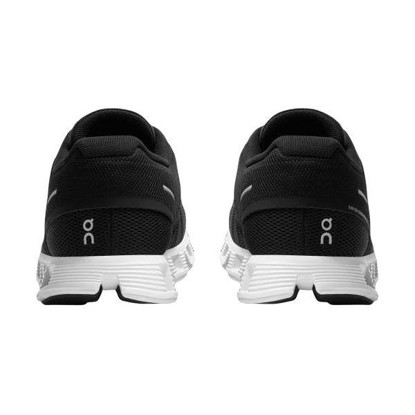 Scarpe Cloud 5 Donna Black/White - dettaglio posteriore della scarpa con design in mesh traspirante.