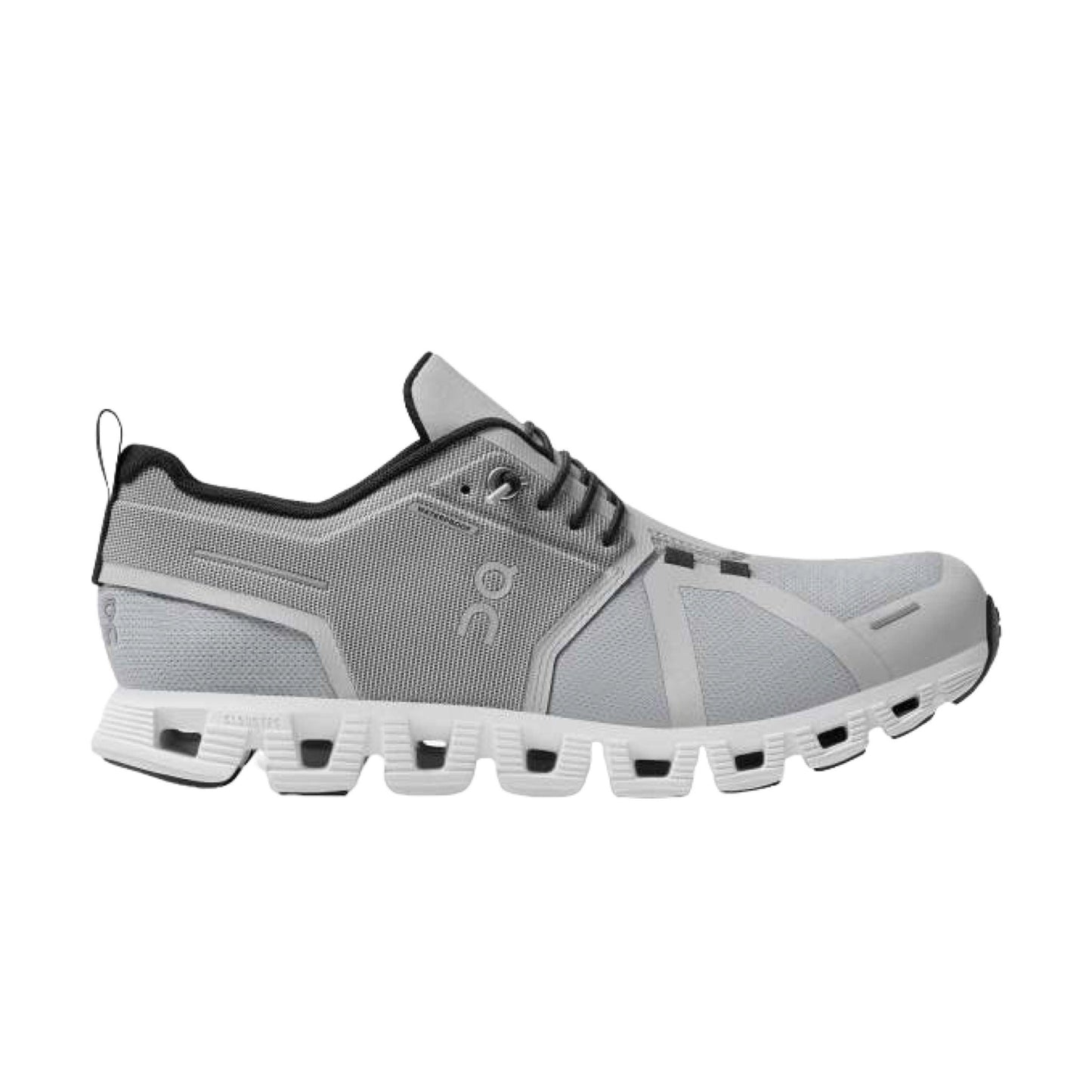 Scarpe Cloud 5 Waterproof Donna Glacier/White, scarpe running eleganti e funzionali, impermeabili per ogni condizione.