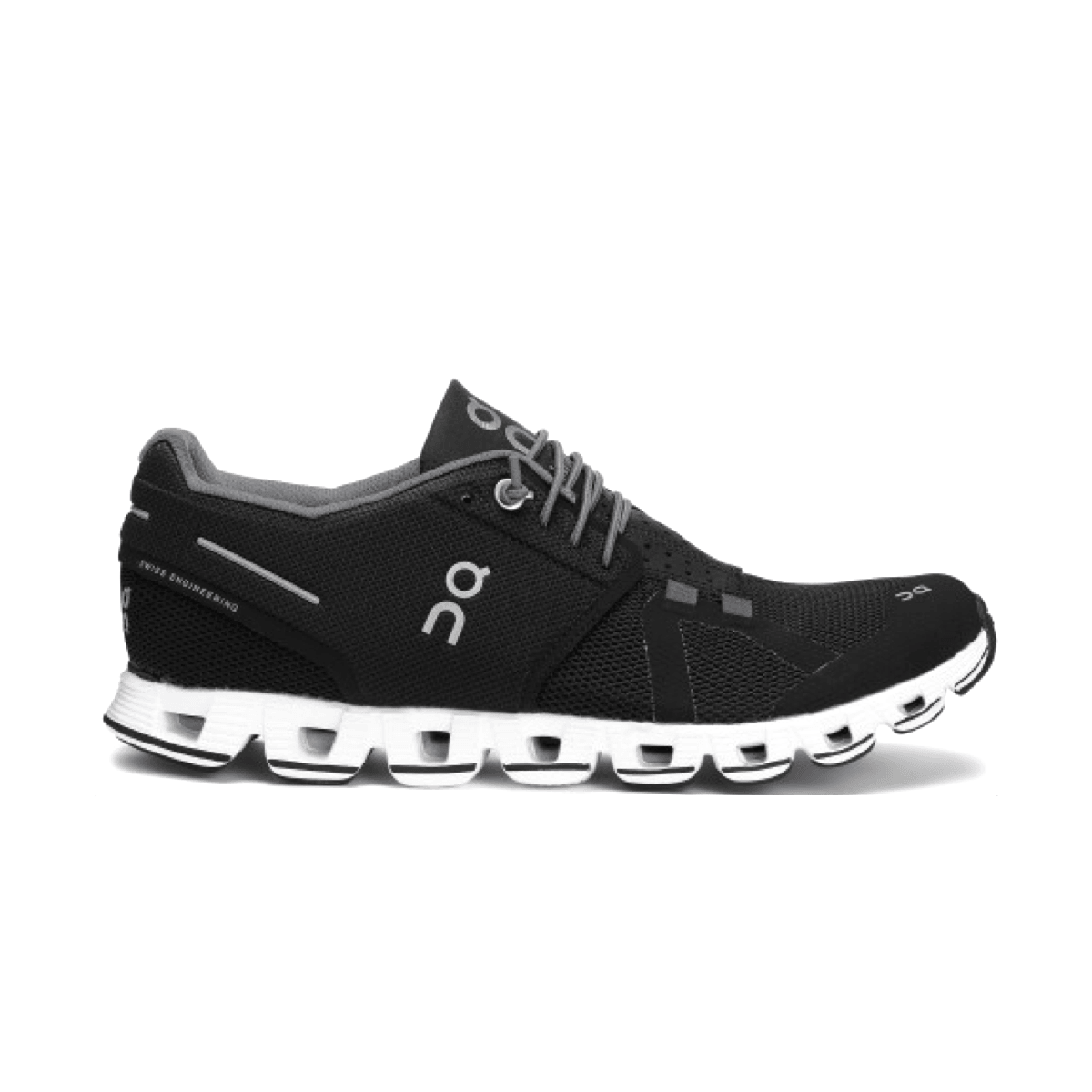 Scarpe Cloud Donna Nere di On Running con tomaia in mesh traspirante e design elegante.