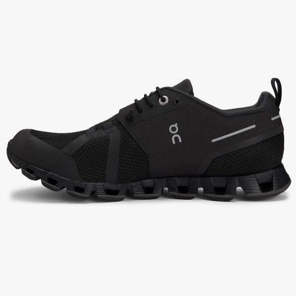 Scarpe Cloud Donna Nere, scarpe sportive nere con tomaia in mesh traspirante e design elegante.