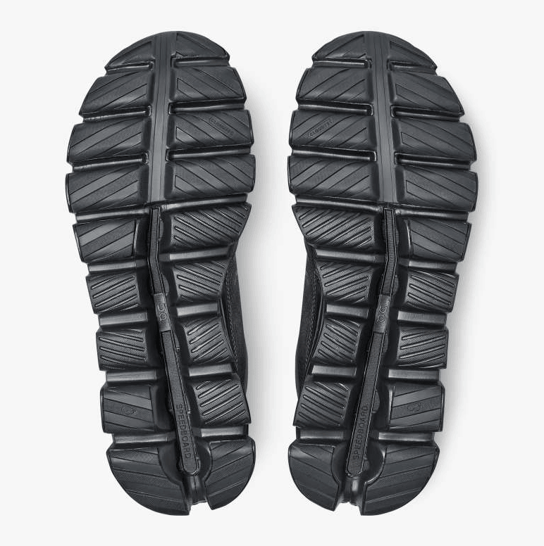 Suola delle Scarpe Cloud Hi Waterproof Donna Nere di On Running, design robusto e adatto per ogni avventura.