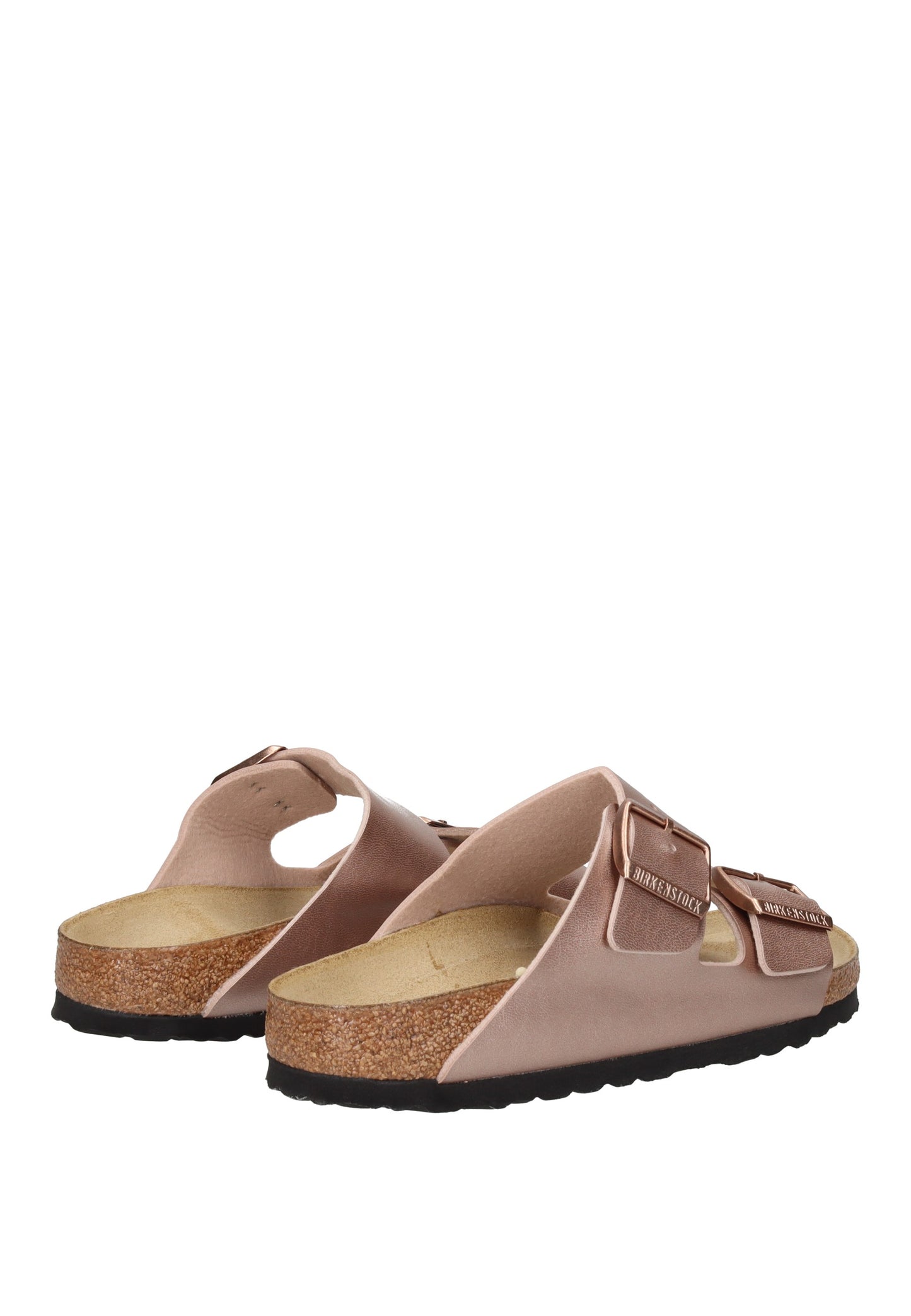 1023960 Sandalo BIRKENSTOCK rosa, con plantare anatomico, doppio cinturino e suola in gomma.