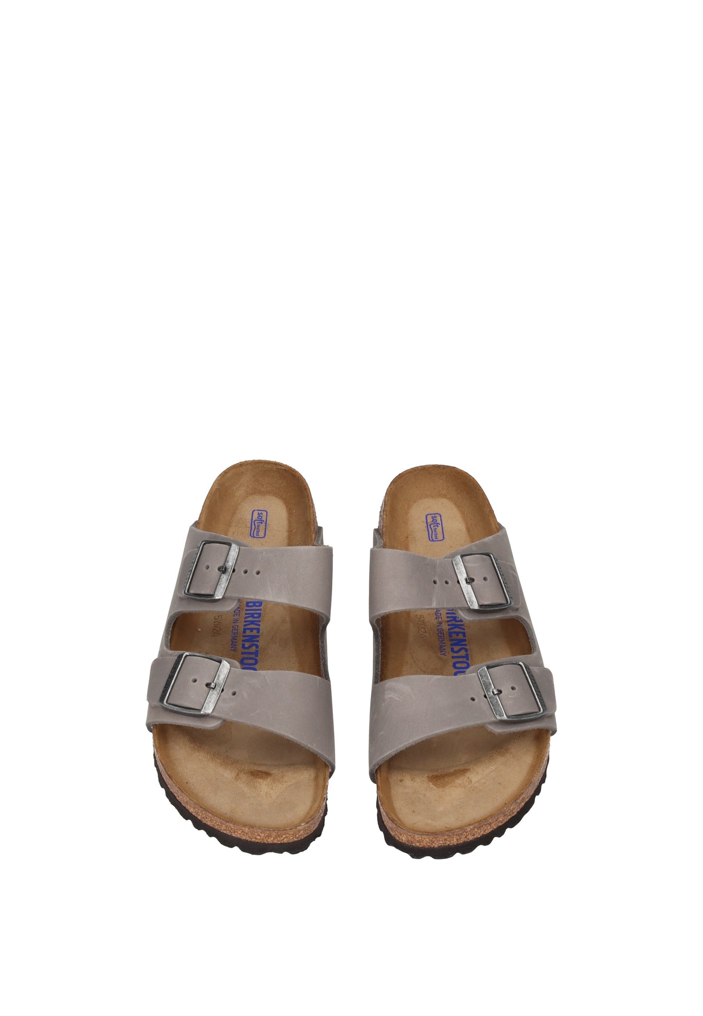 1013645 Sandalo BIRKENSTOCK in sughero e lattice con cinturini e fibbie regolabili.