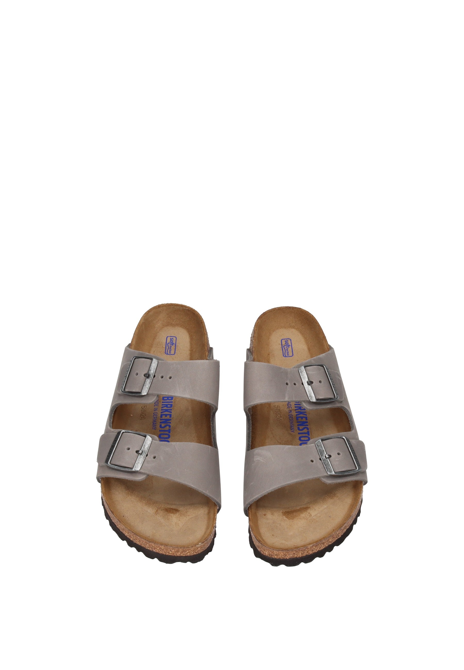 1013645 Sandalo BIRKENSTOCK in sughero e lattice con cinturini e fibbie regolabili.
