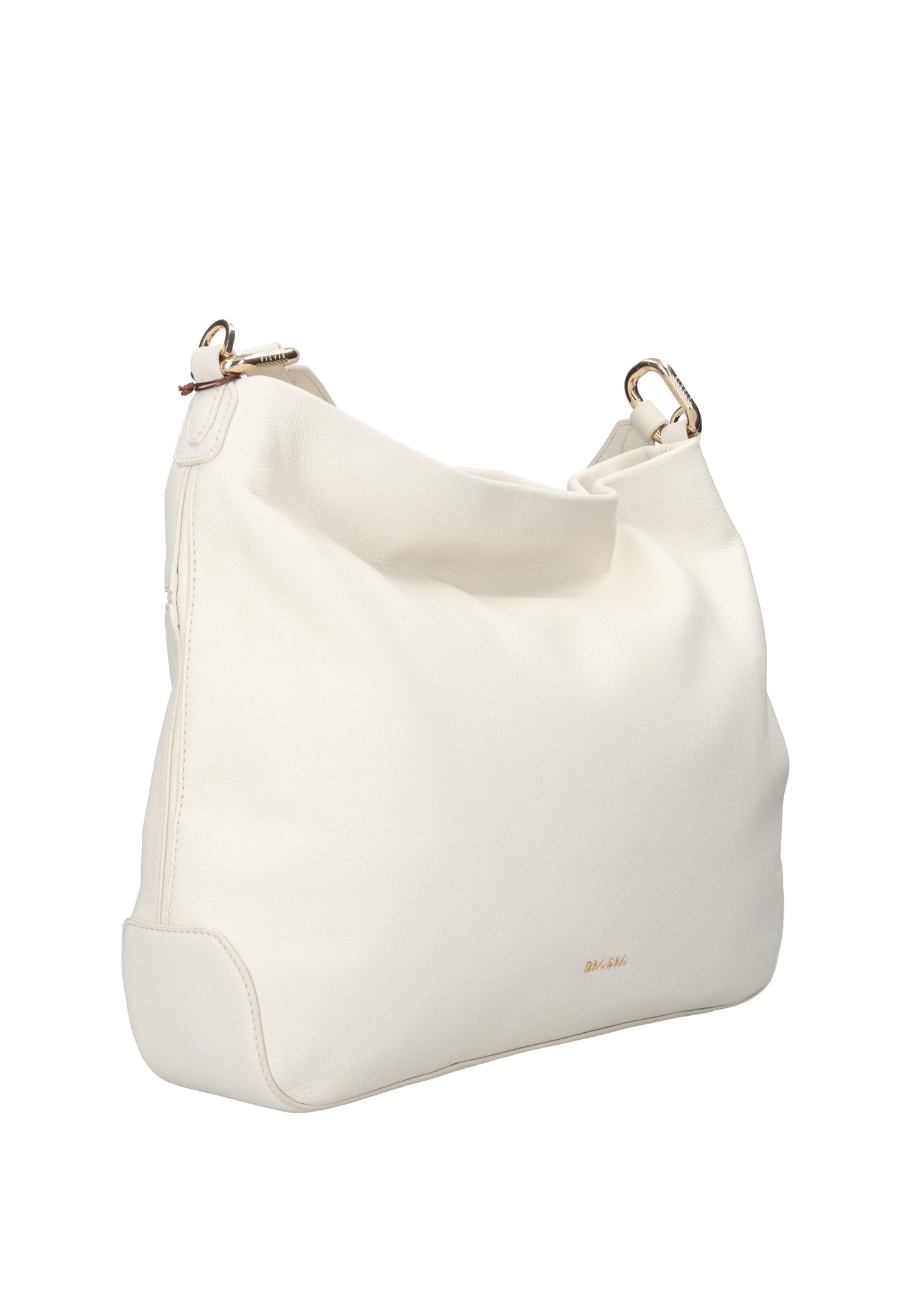 BIBP9E502 Borsa a spalla FRANCESCO BIASIA, elegante borsa in pelle nappa bianca con tracolla regolabile.