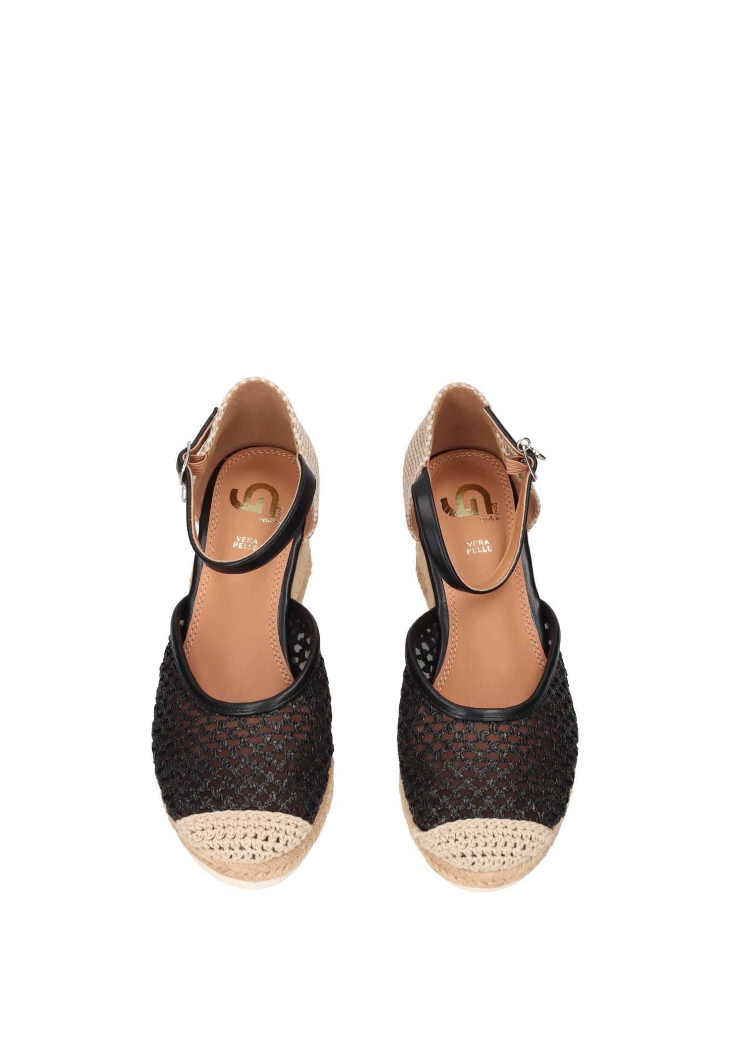 GH112 Espadrillas GOLD&GOLD summer footwear with ankle strap and comfortable cushioned insoles.