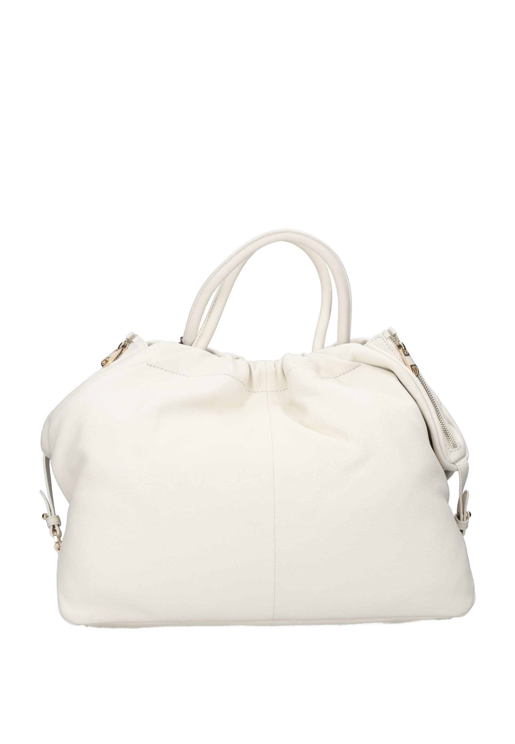 BIBP9E701 Borsa a mano FRANCESCO BIASIA, elegante borsa bianca in pelle nappa, versatile per ogni occasione.