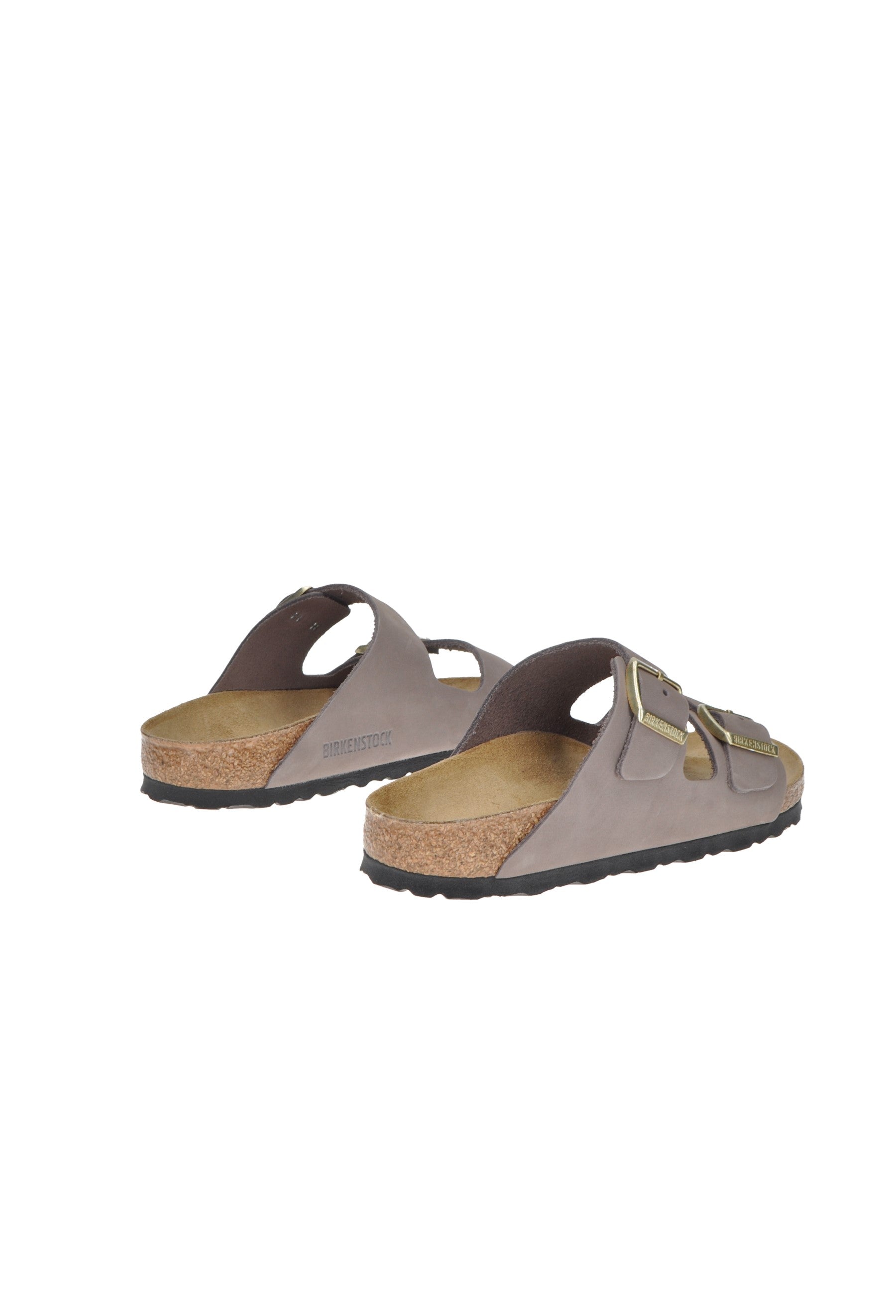 Sandalo BIRKENSTOCK Arizona in pelle con plantare anatomico e fibbie regolabili da dietro.