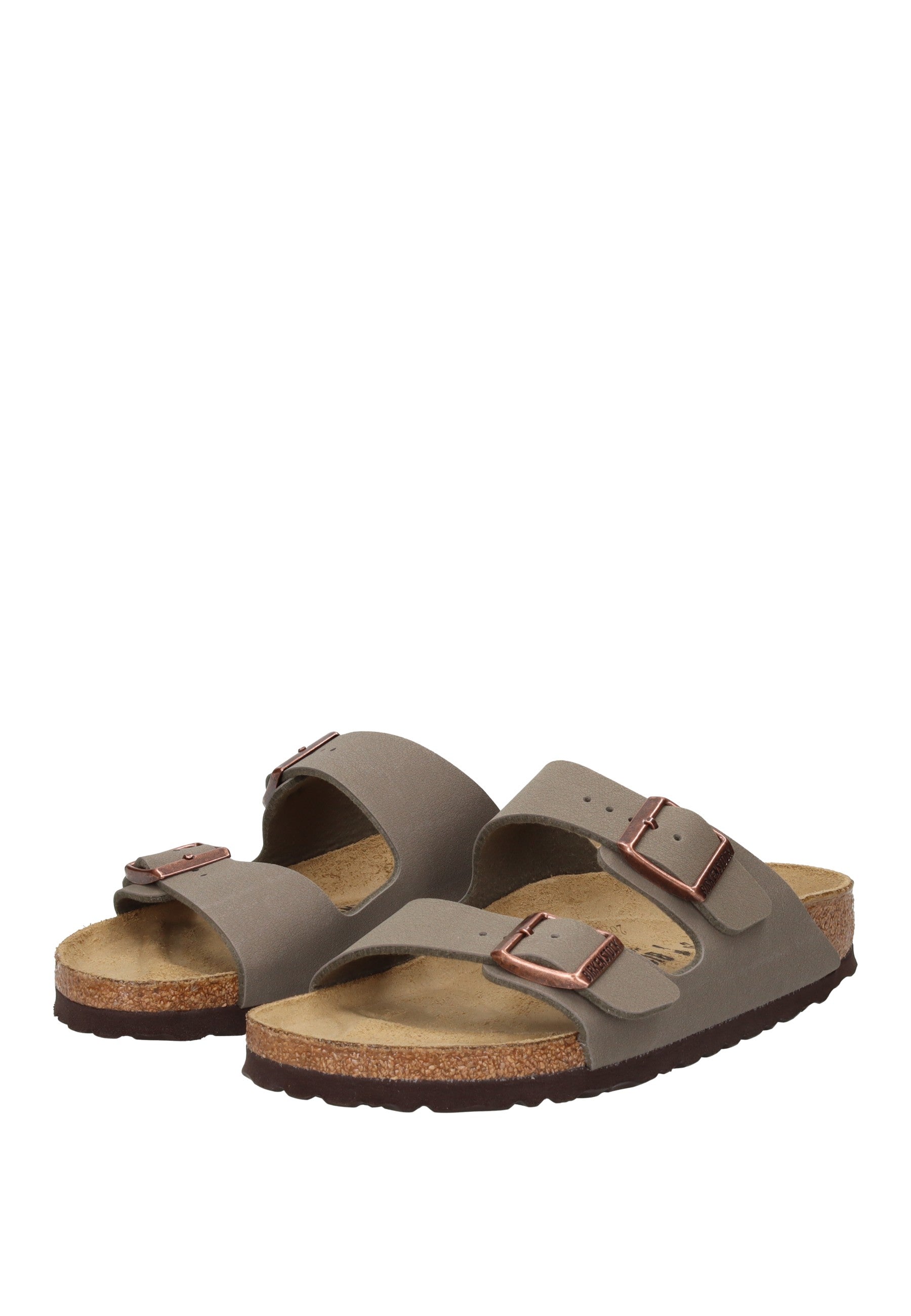 151213 Sandalo BIRKENSTOCK in pelle scamosciata con due cinturini e fibbie regolabili, suola in EVA.