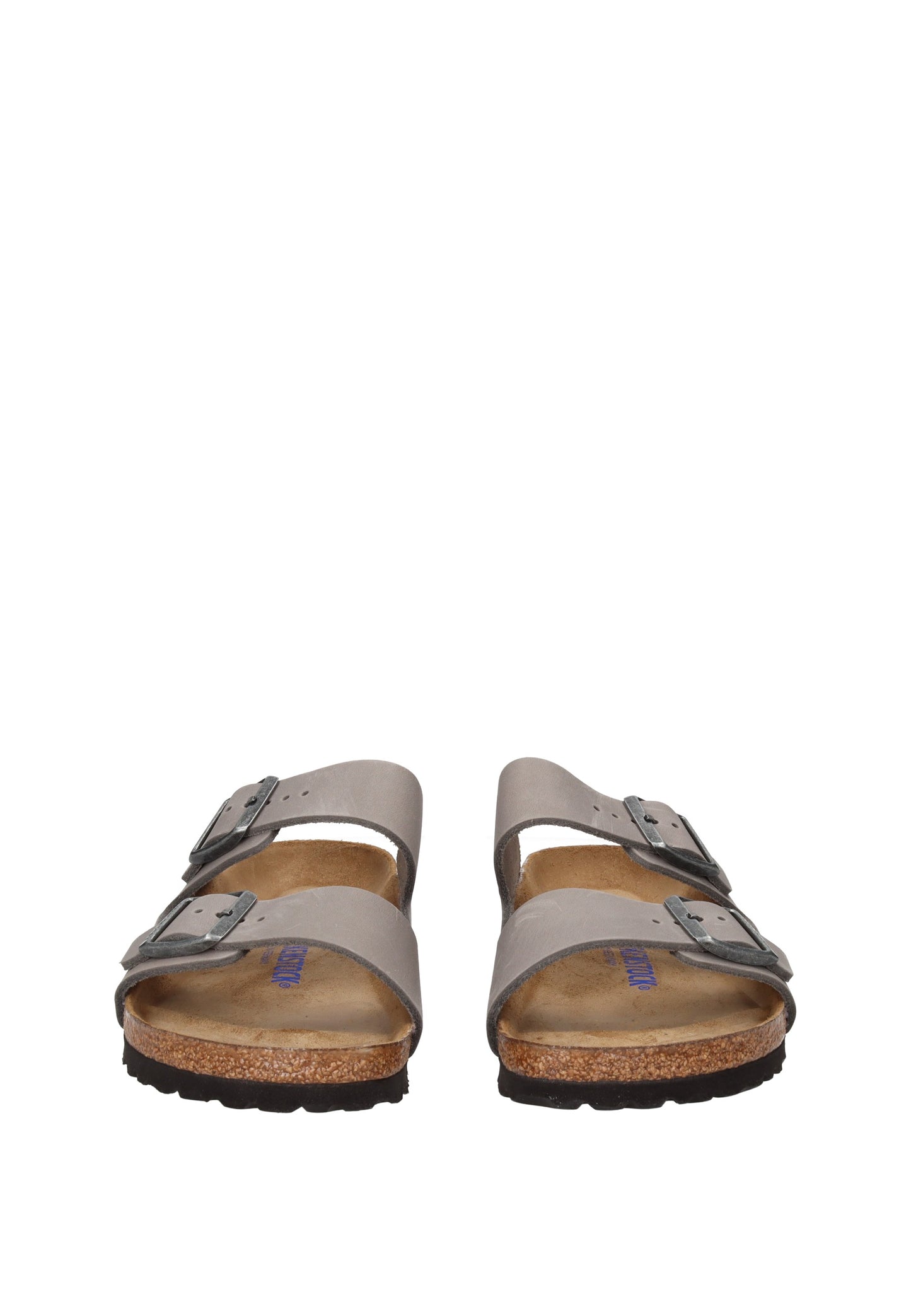 1013645 Sandalo BIRKENSTOCK in sughero con cinturini regolabili e suola in gomma.